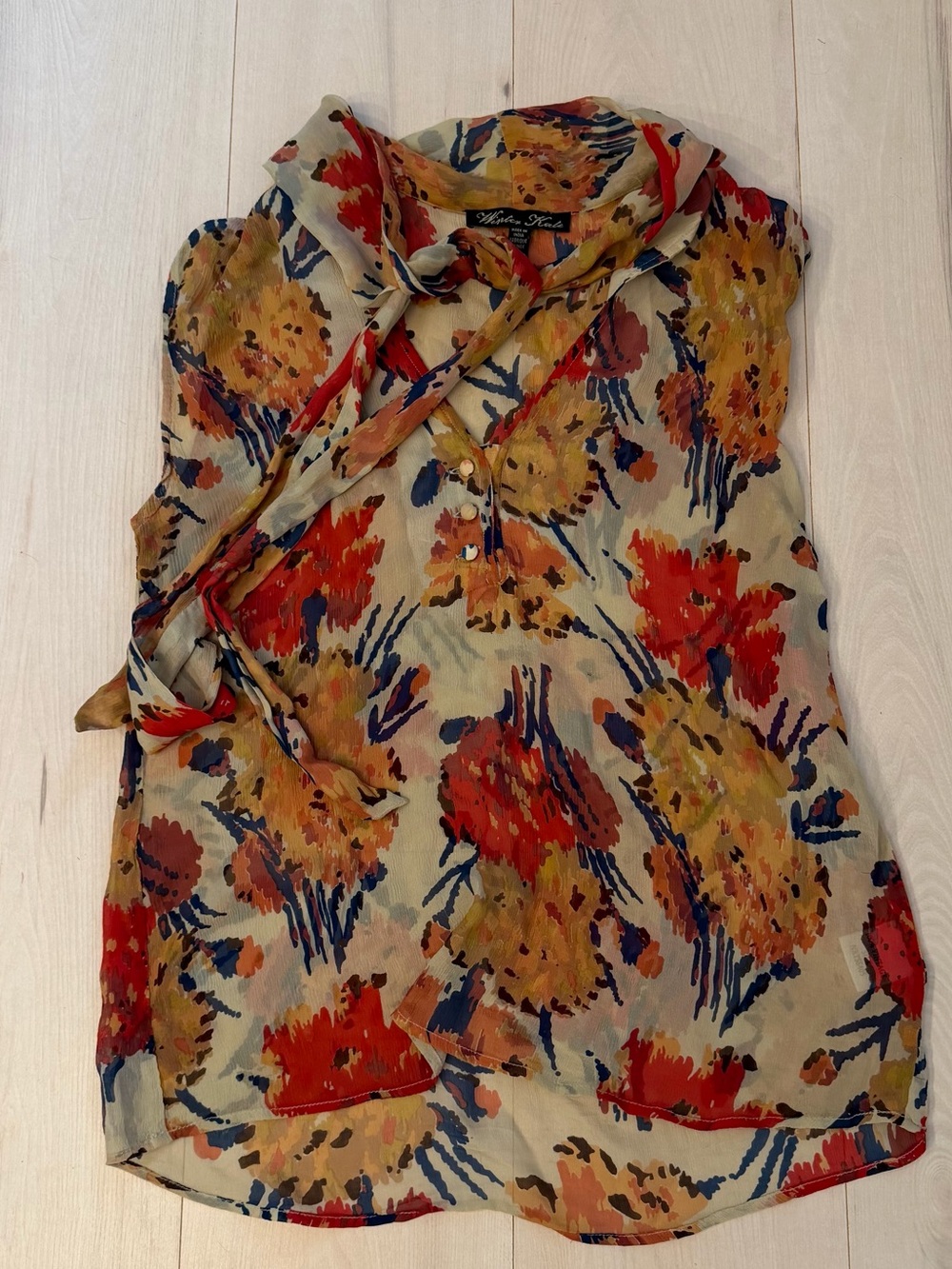 Winter Kate Floral Tie-Neck Camisole